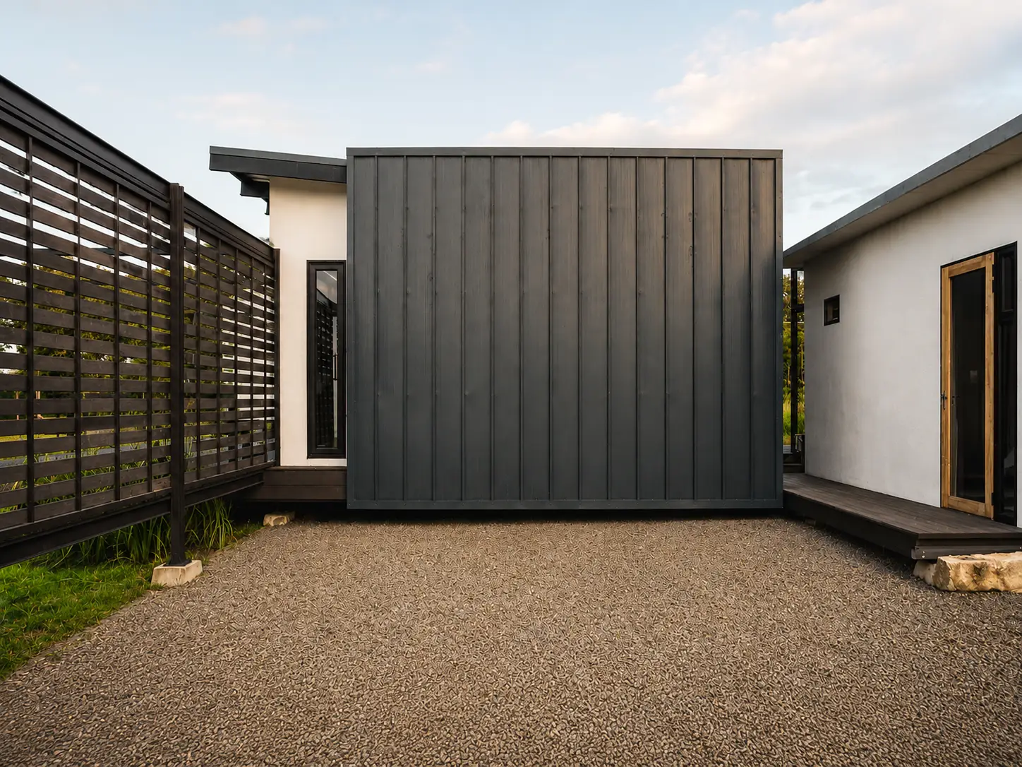 Eastern Freestate Residence courtyard exterior with slightly richer colour